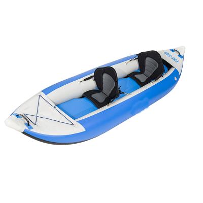 China Water Sports Area Outdoor Water Sport Rowing Fishing Touring 2 Person Kayak Inflatable Tandem Canoe for sale