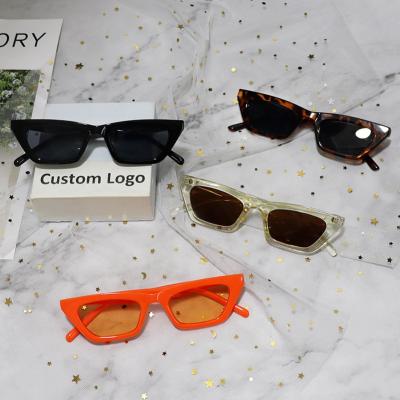 China 2022 Fashion Sunglasses New Style Cat Eye Frame Retro Small Fashionable Men's Sunglasses Shading Sun Glasses For Women for sale