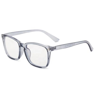 China Anti Blue Light Glasses Customized PC Frame Warmest Gray Glasses Eye Protection Clear Feel Firm Glasses for sale