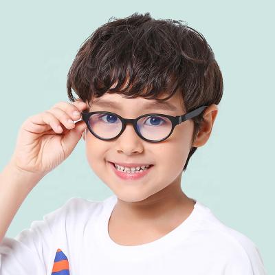 China Hand Made Custom Blue Light Blocking Student Boy Kids Games Optical Frames Silica Gel Anti Glasses Eyeglasses For Optical Glass for sale