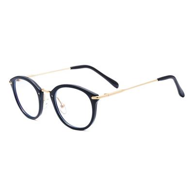 China Anti Blue Light Blocking Glasses Metal Frame Mirror Leg Glasses Anti Ray Filter Women Men Gaming Computer Glasses Full Blue Leopard Printing for sale