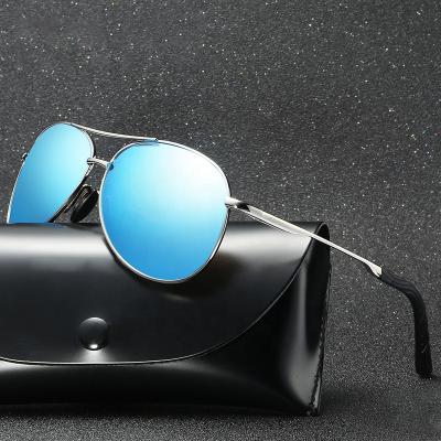 China 2022 New Polarized Metal Men's Custom Polarized Sunglasses Shades Driving Discoloration Designer Sunglasses for sale