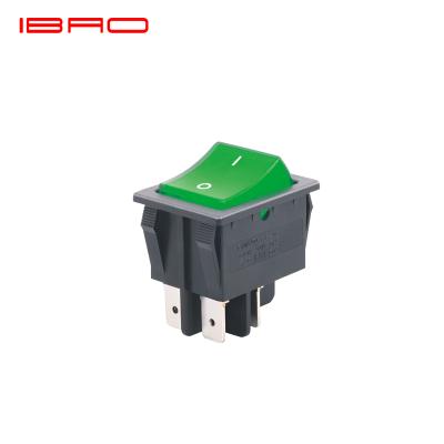 China PA IBAO CNIBAO RCE KCD4 Series Rocker Switch Green Light for sale