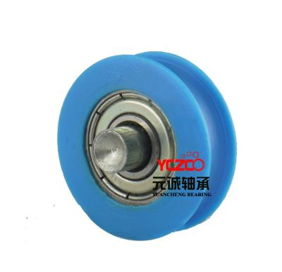 China Shower Room / Aluminum Profiles Round Sliding Door Guide Roller Slide Nylon 606 Pulley for sale