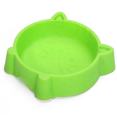 China Sustainable Cat Bowl Durable Plastic Non-Slip Custom Pet Bowl For Dog Kitten Food Water for sale