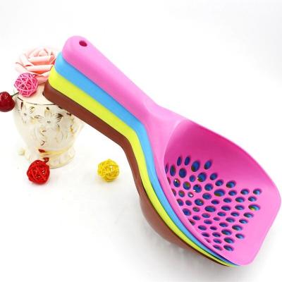 China Custom Made Extra Thick Pet Cat Litter Scoop Heavy Duty Stabilized Feeds Kitten Toilet Poop Shovel for sale