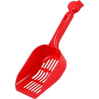 China Durable Viable Cat Litter Scoop With Long Handle Pet Litter Scoop Cleaning Tool For Kitten Poop Removing for sale