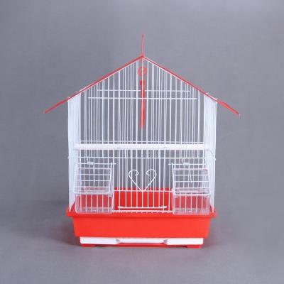 China Iron Metal Wire Bird Breeding Stocked Cage For Canary Yellow Lark Parrot for sale