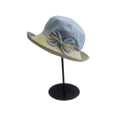 China Fashion Combined Hat with Paper Braid and Women Straw Hat, Straw Cloth Monofilament Paper Braid Straw Hat for Adults for sale