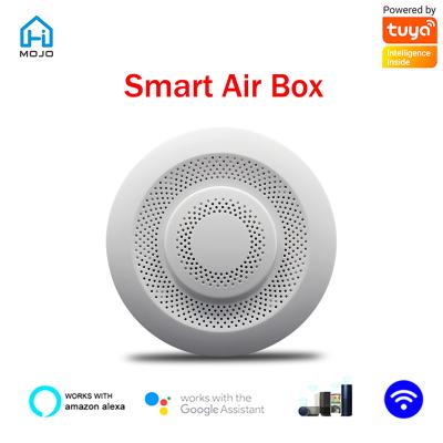 China C02 Temperature Humidity Sensor HIMOJO Tuya Zigbee Alarm Smart Home Air Box VOC Temperatur Feuchtigkeit Kohlendioxid Detektor for sale