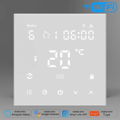 China WiFi Smart Tuya Thermostat LCD Display Touch Screen Water Heating Electric Work Controller for Alexa Google Home Smartlife TM010 for sale