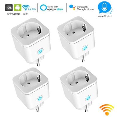 China HIimojo 16A Power Smart Home Smart Home Wifi EU Plug Wireless Socket With Google Home Enchufes Inteligentes Wifi Alexax WS030 for sale