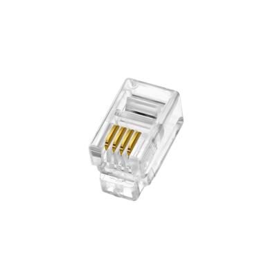 China Telephone Standard US RJ9 4P4C Male Plug For Telephone Cable for sale