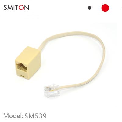 China Phone male to female with cable adapter 4p4c to phone 8p4c to rj45 adapter rj9 for sale