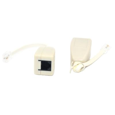 China Micro ADSL Telephone RJ11 Filter Modem Integrated ADSL Splitter for sale