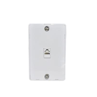 China ABS RJ11 4 Gang Single Conductor Jack Wall Plate With Screw for sale