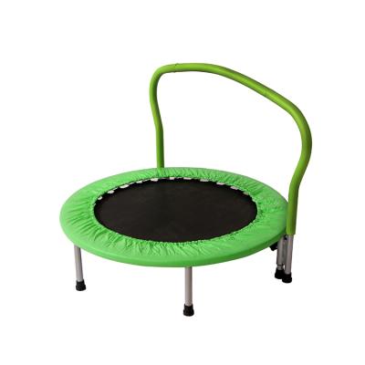 China Without Net Indoor Trampoline Silent Fitness Mini Trampoline Protector For Kids Home Exercise With Smart Handle for sale