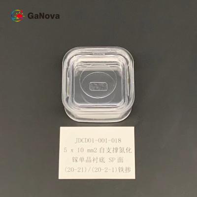 China 5x10mm2 Sp Face Gan Epitaxial Wafer Un Dopado Si Tipo Gan Substrato Monocristal à venda