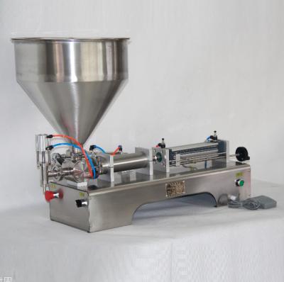 China Food Belt Bucket Cream Filling Machine Horizontal Electric Dual Function Filling Machine for sale