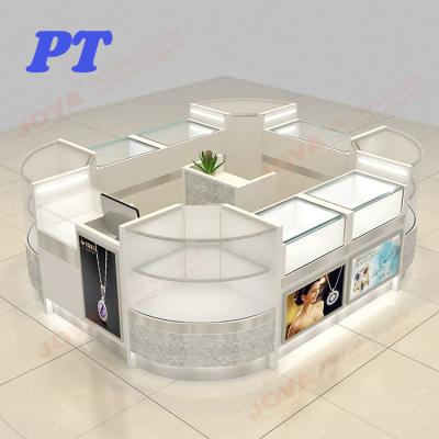 China Modern Hot Sale Fashionable Jewelry Store Jewelry Kiosk Showcase With Jewelry Display Showcases for sale