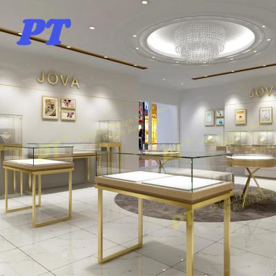 China Jewelry Display Stand Shop Furniture Luxury Jewelry Store Design for sale