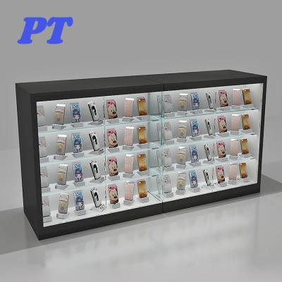 China Luxury Production Counters Mobile Phone Cabinets Electronic Digital Showcase for sale