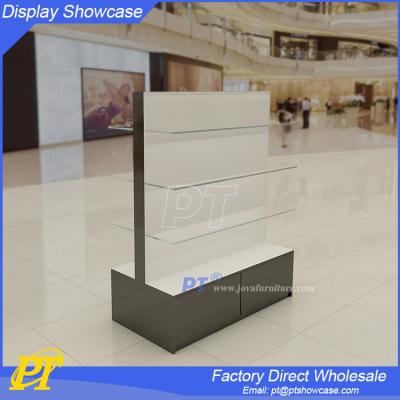 China Luxury Exquisite Perfume Double Display Stand / Perfume Glass Display Stand for sale