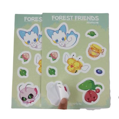 China Custom Waterproof Vinyl Matt Finish Sticker Sheet Kiss Cut UV Resistant Waterproof Adhesive Sticker for sale