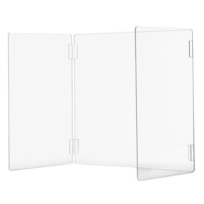 China Eco - Friendly Plexiglass Sneeze Guard / Foldable Sneeze Guard for sale