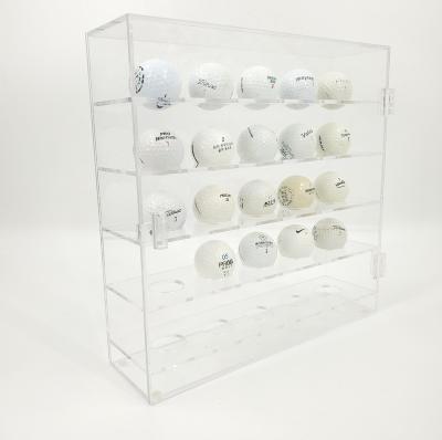 China Display Acrylic Golf Ball Showcase Display Cabinet/Golf Ball/Golf Ball Display Shelf Holder for sale