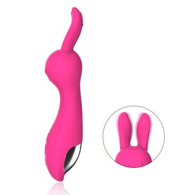 China Rose Magic Wand Rabbit Various Vibrations Stimulating Powerful Vibrator Waterproof Handheld AV Vibration Voice Control For Female G Spot for sale