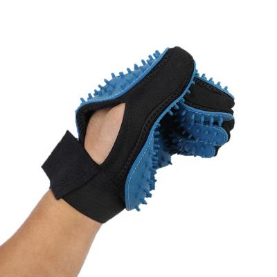 China Amazon Best Selling Sustainable Dog Cat 259 Pins Double Side Grooming Glove Pet Gloves With Factory Price for sale