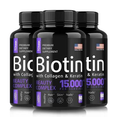 China Immune Anti-Fatigue Biotin With Collagen Keratin Capsules for Adult Dietary Supplement for sale