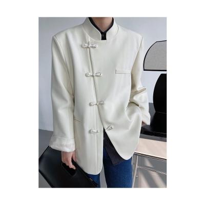 China Chinese Style Elegant New Design Spring Jacket Suit Collar Other Women's Finished Stand Collar Suit for sale