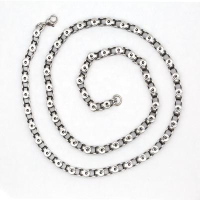 China CLASSIC Women's Jewelry RB Bicycle Chain Stainless Steel Necklace Hip Hop Hip Hop Jewelry Necklace For Men for sale