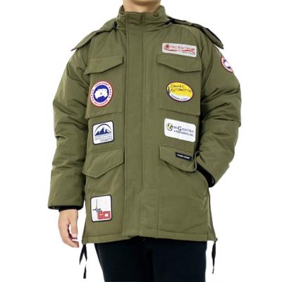 China OEM ODM Custom Casacas De Pluma De Hombre Regular Outerwear Branded Mens Stripper Coat From Ruiniu Factory for sale