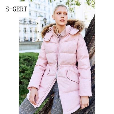 China Breathable Clothing Logo Winter Long Ladies Women Down Jacket China Manufacturer OEM Customized Waterproof Full Polyester OEM Service Waterproof for sale