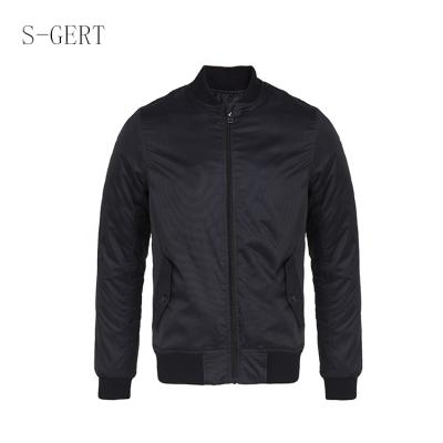 China Breathable Slim Casual Cotton Black White Winter Motorcycle Bomber Jacket Custom Men for sale