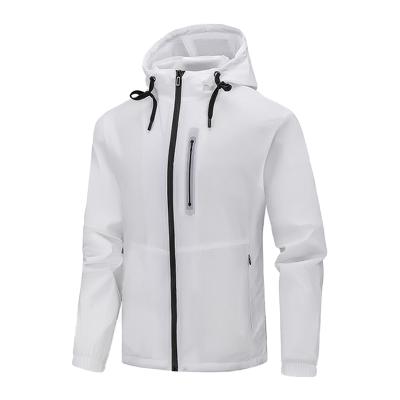 China China Breathable Factory Supplied Good Quality Women's White Lightweight Coats Men's Breathable Trench Jacket Anorak Wind Coat for sale