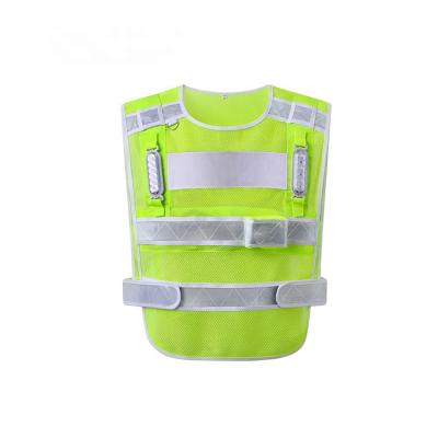 China Odm Breathable Windproof Waterproof OEM Ruiniu Sports Reflective Sport High Visibility Working Visibility Safety Vest Vest With Light for sale