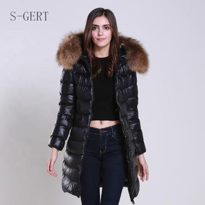 China Luxury Boutique Breathable Women Clothing Down Jacket Canada Parka With Fur for sale