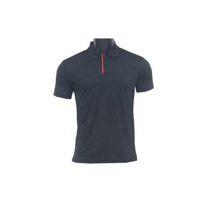 China Anti-wrinkle OEM Odd Ruiniu Factory Stain Fit Polo Shirt Black Golf Polyester Slim T-Shirt For Men for sale