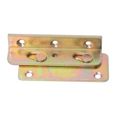 China Easy To Install Easy To Use Frame Bracket JH-Mech Heavy Duty 4 Sets Bed Rail Frames No-Mortise Bed Rail Fittings for sale