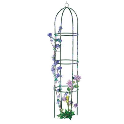 China Rust and Plants Rose Thicken Metal Wedding Arches Axle Ceremony Party Decor Garden Arch Corrosion Resistant Outdoor Climbing Floral Trellis JH-Mech for sale