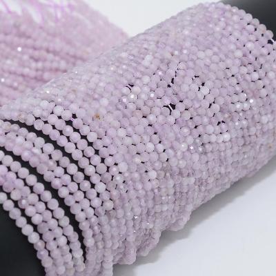 China Other Other Natural Kunzite Faceted Round Beads 3.3mm for sale