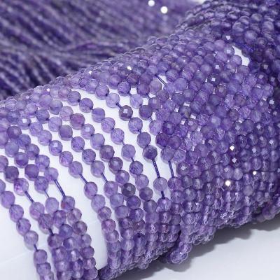 China Other Other Natural Medium Color Amethyst Faceted Round Beads 4mm for sale