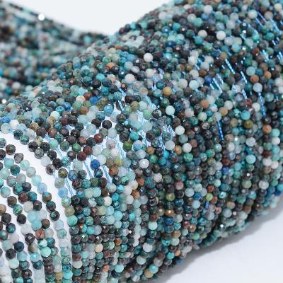 China Other Other Natural Shattuckite Chrysocolla Faceted Round Beads 2.7mm for sale