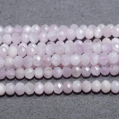 China Other Other Natural Kunzite Faceted Rondelle Beads 3.5mm for sale