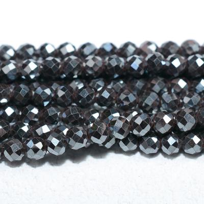 China Other Other Natural Hematite Faceted Round Beads 3.3mm for sale