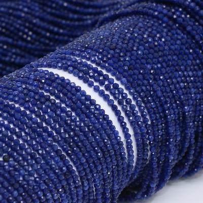 China Other Other Natural Top Grade Marine/Navy Blue Sodalite Faceted Round Beads 2.4mm for sale